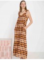 Vestido midi estampado