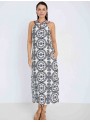 Vestido estampado étnico