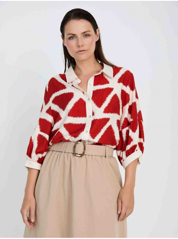 Camisa estampado geométrico