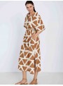 Vestido estampado geométrico