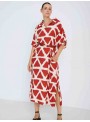 Vestido estampado geométrico