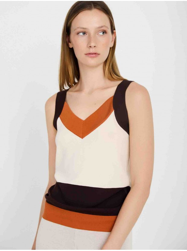 Top intarsia punto