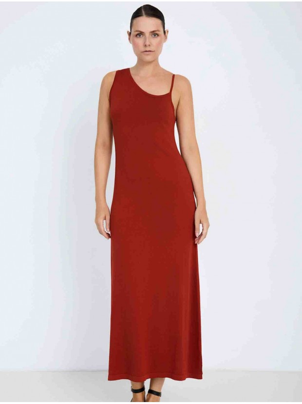 Vestido punto asimétrico