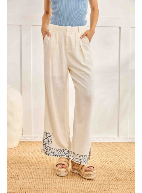 Pantalón largo viscosa