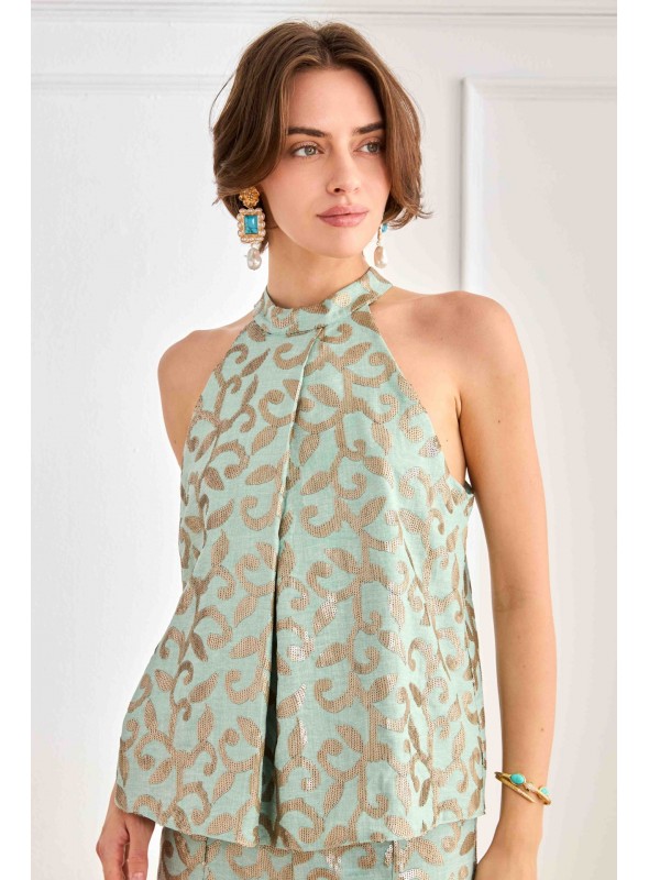 Top cuello halter