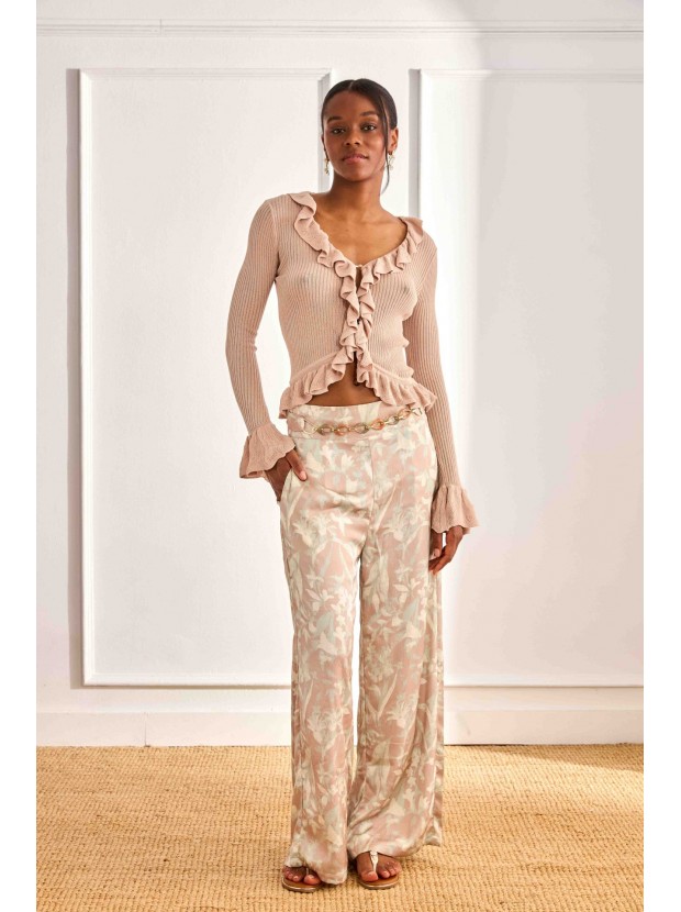 Cardigan volantes