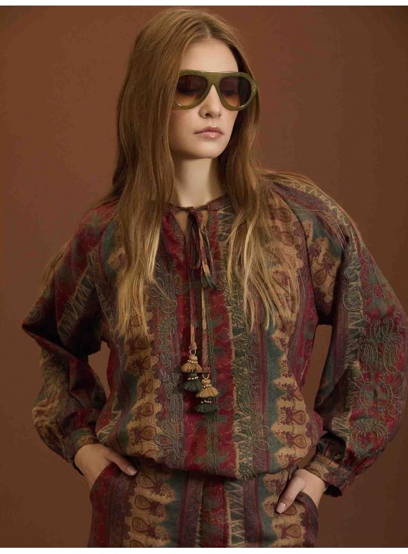 Blusa estampado etnico