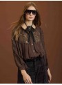 Blusa plumeti y encaje