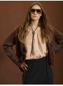 Cardigan con lazos bordados