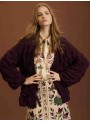 Cardigan con efecto fruncido