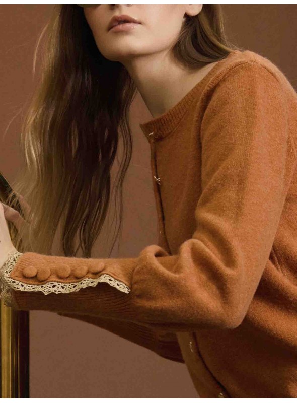 Cardigan botones de corazón