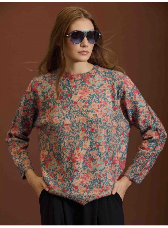 Jersey estampado digital floral