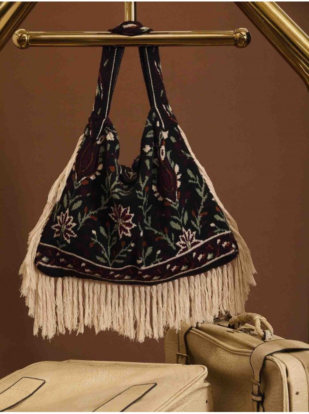 bolso de punto étnico