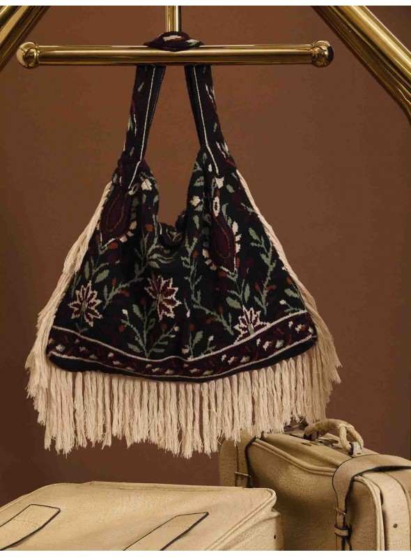 bolso de punto étnico