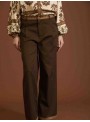 Pantalones rectos de lona
