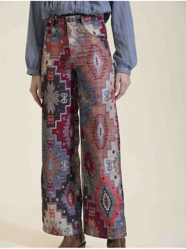 Pantalón estampado etnico