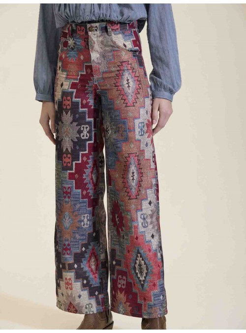 Pantalón estampado etnico