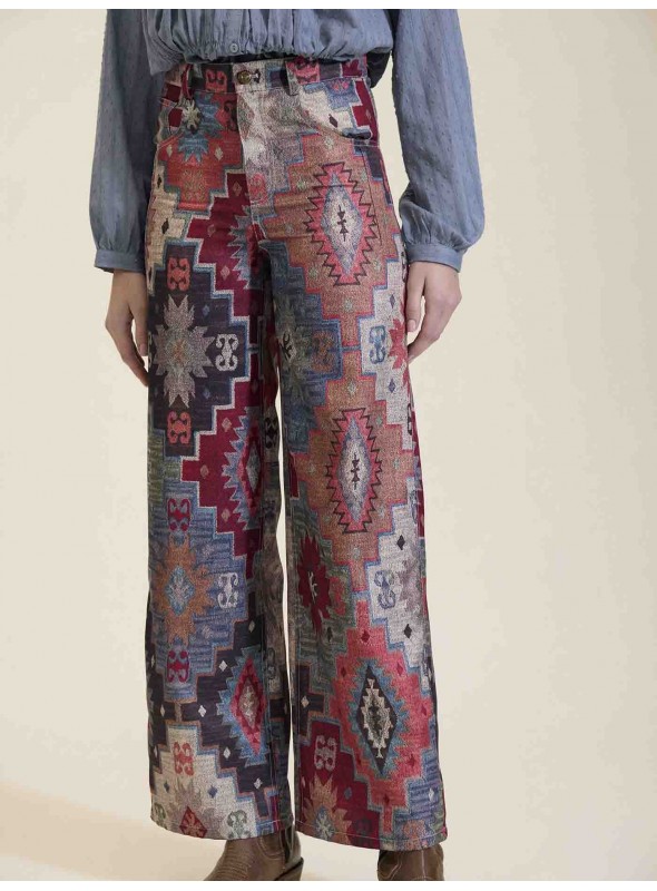 Pantalón estampado etnico