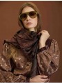 Fular floral lurex
