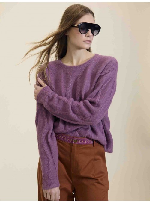 Jersey textura trenzas