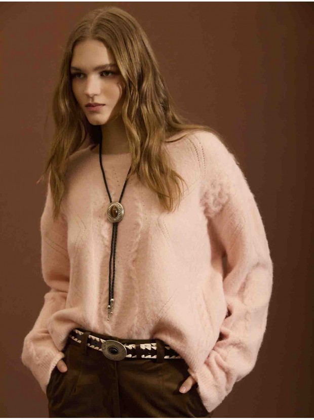 Jersey textura trenzas