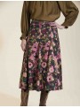 Falda midi estampada