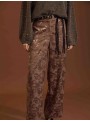 Pantalones palazzo jacquard