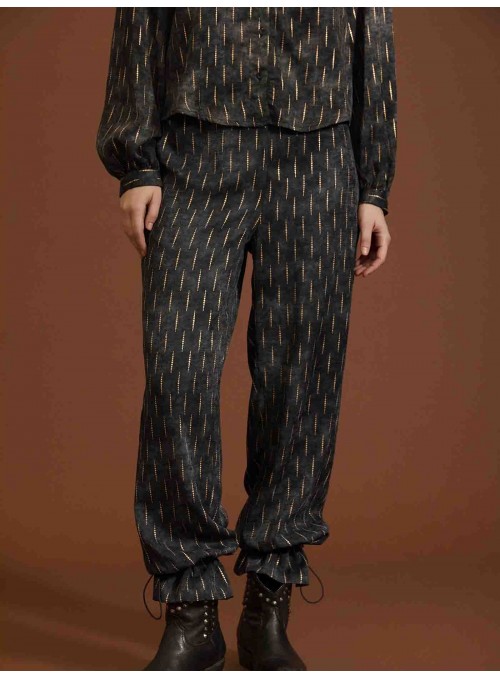 Pantalones holgados satén
