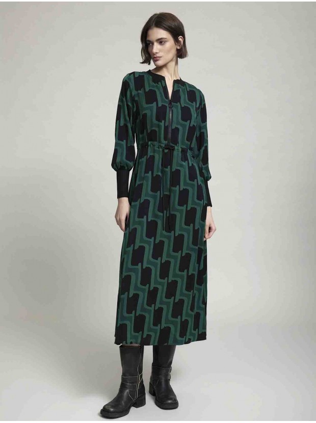 Vestido estampado retro
