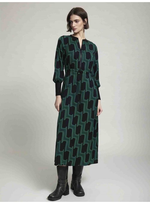 Vestido estampado retro