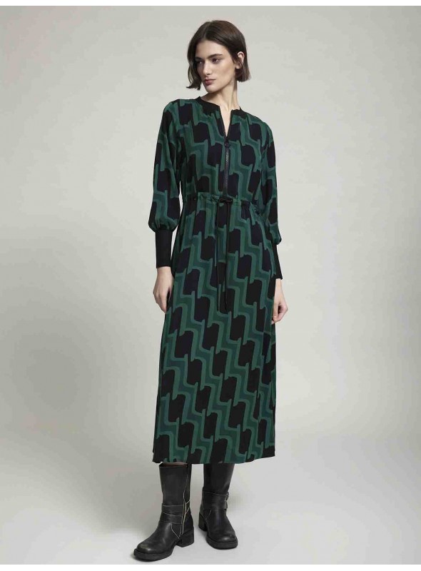 Vestido estampado retro