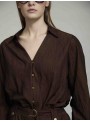 Blusa denim fluida