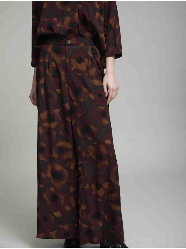 Pantalón palazzo estampado