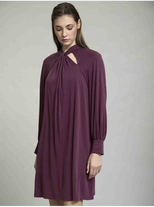Vestido cuello anudadoo