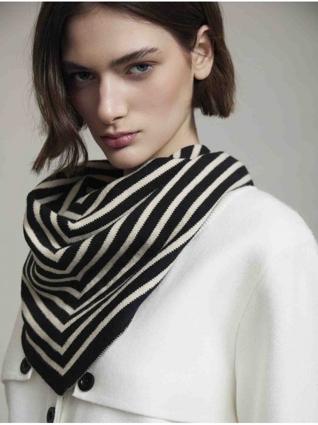 Pañuelo jacquard rayas