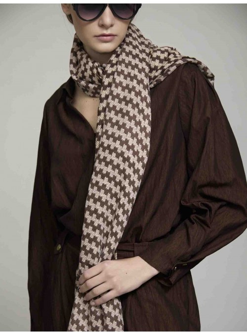 Foulard estampado zig zag