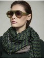 Foulard estampado zig zag