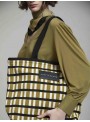 Bolso tote jacquard geometrico
