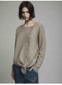 Cardigan botones y hebilla