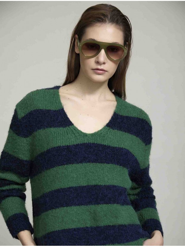 Jersey rayas punto suave