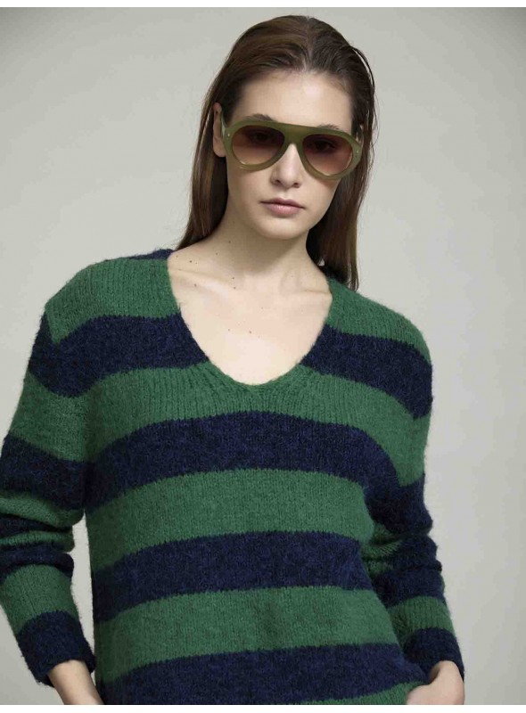 Jersey rayas punto suave