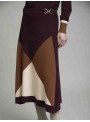 Falda de punto color block