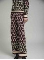 Pantalón jacquar geometrico