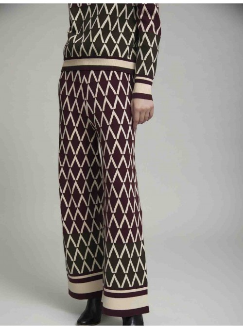 Pantalón jacquar geometrico