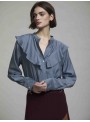 Blusa fluida volantes