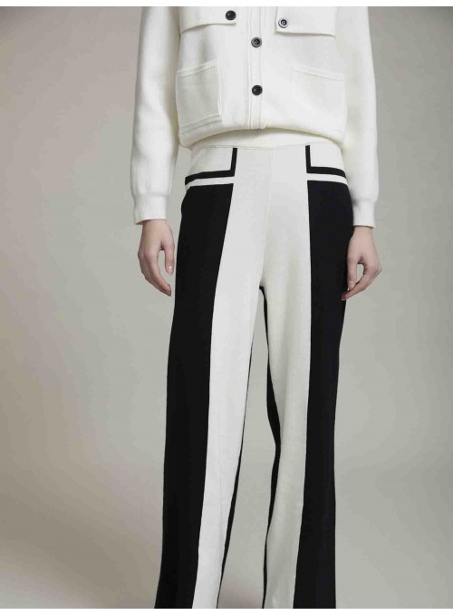 Pantalón punto bicolor