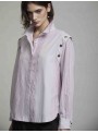Camisa rayas botones hombro
