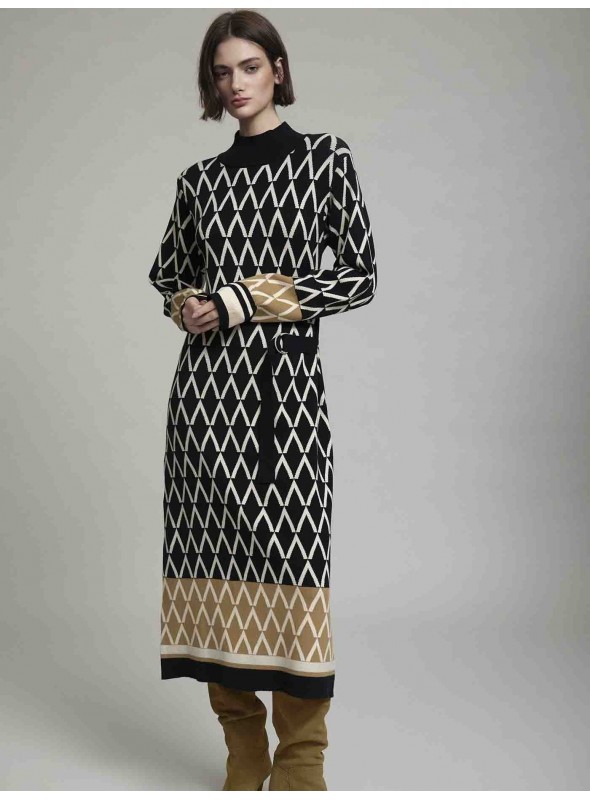 Vestido jacquard
